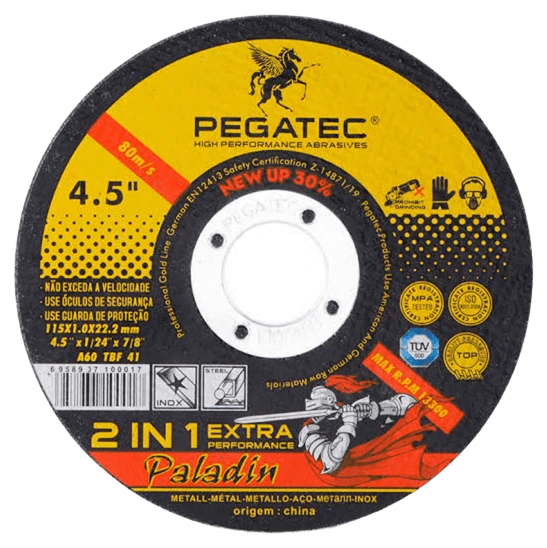 Disco Pegatec importado para corte de metal